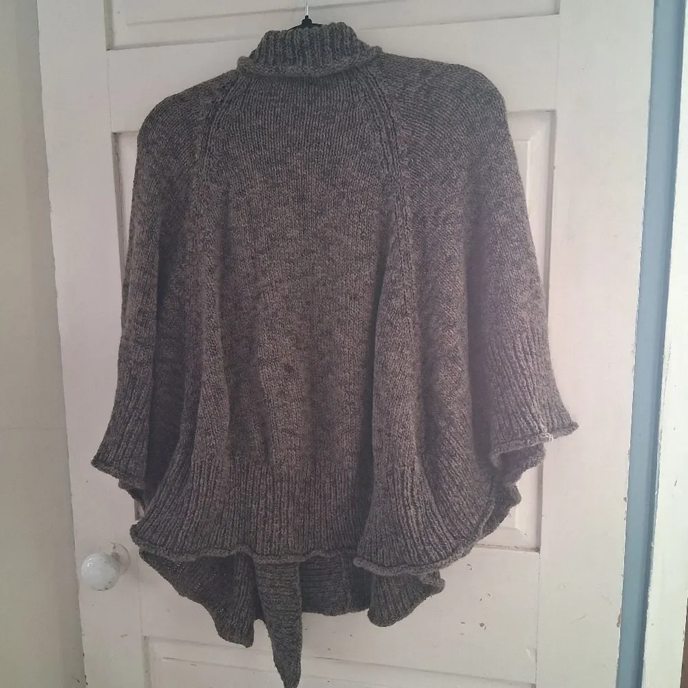 Soft Surroundings Chiang Mai Crossover Wrap Cardigan Sweater Cape Poncho Sz S/M - Picture 13 of 13